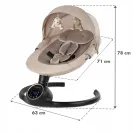 Bujaczek elektryczny KIDWELL REVE BEIGE/GOLD aplikacja wykrywanie ruchu