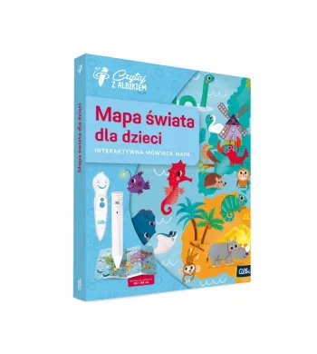 Czytaj z Albikiem. Mapa świata dla dzieci BG1