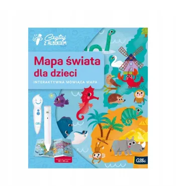 Czytaj z Albikiem. Mapa świata dla dzieci BG1
