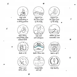 Poduszka wielofunkcyjna Ceba baby Physio multi jersey Multi Boho Poduszka wielofunkcyjna Ceba baby Physio multi jersey Multi Boho
