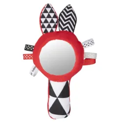 ZABAWKA kontrastowa z PISZCZKIEM lusterkiem 68/080 ZABAWKA kontrastowa z PISZCZKIEM lusterkiem 68/080