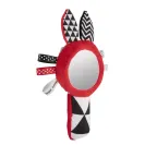 ZABAWKA kontrastowa z PISZCZKIEM lusterkiem 68/080