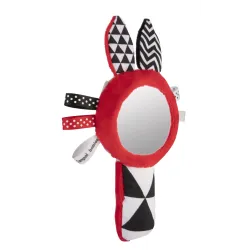 ZABAWKA kontrastowa z PISZCZKIEM lusterkiem 68/080 ZABAWKA kontrastowa z PISZCZKIEM lusterkiem 68/080