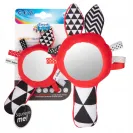 ZABAWKA kontrastowa z PISZCZKIEM lusterkiem 68/080