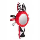 ZABAWKA kontrastowa z PISZCZKIEM lusterkiem 68/080