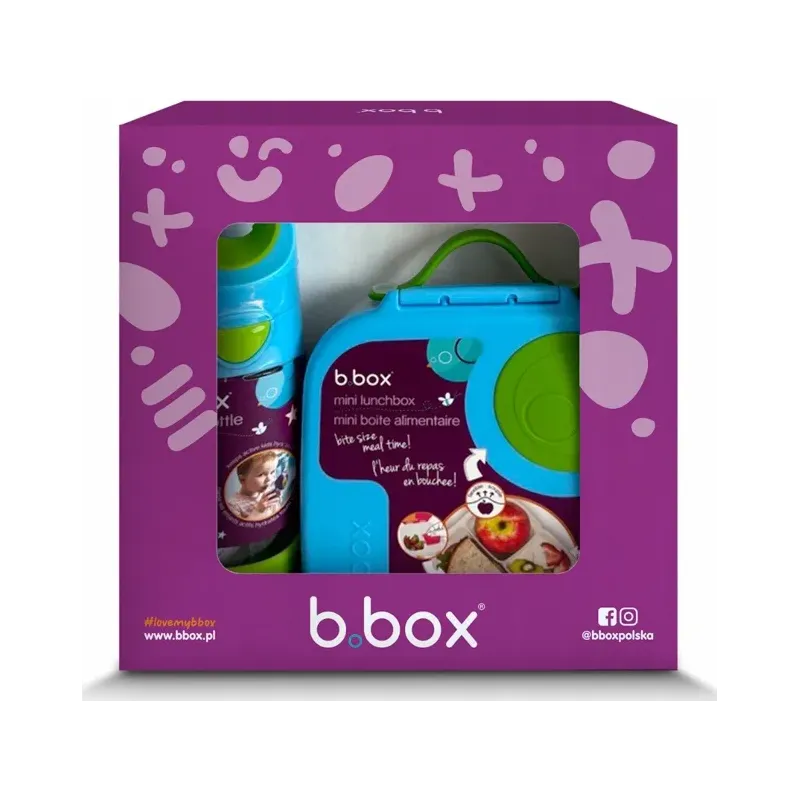 B.box zestaw butelka trit + mini lunchbox ocean breeze B.box zestaw butelka trit + mini lunchbox ocean breeze