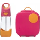 B.box zestaw butelka trit + mini lunchbox strawberry shake