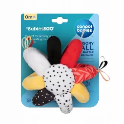 CANPOL BABIES SENSORYCZNA PIŁKA Z GRZECHOTKĄ I PISZCZKIEM BABIESBOO 68/089 CANPOL BABIES SENSORYCZNA PIŁKA Z GRZECHOTKĄ I PISZCZKIEM BABIESBOO 68/089