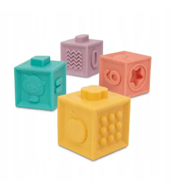 CANPOL BABIES Miękkie klocki sensoryczne, 12 szt 79/102