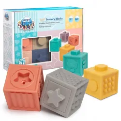 CANPOL BABIES Miękkie klocki sensoryczne, 12 szt 79/102