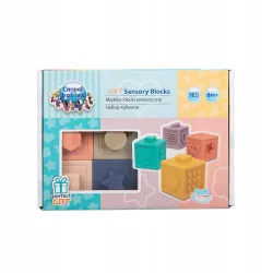 CANPOL BABIES Miękkie klocki sensoryczne, 12 szt 79/102