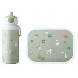 Little Dutch Zestaw lunchbox i bidon Little Farm Little Dutch Zestaw lunchbox i bidon Little Farm