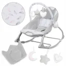 LEŻACZEK BUJACZEK PINO 0-9kg KIDWELL WIBRACJE 10 MELODII FEATHERS SZARY