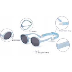 Okulary przeciwsłoneczne Dooky z filtrem UV 400 Fiji różowe Okulary przeciwsłoneczne Dooky z filtrem UV 400 Fiji różowe