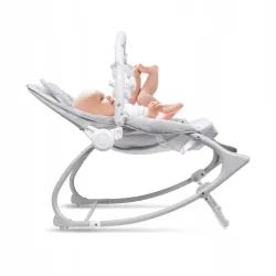 LEŻACZEK BUJACZEK PINO 0-9kg KIDWELL WIBRACJE 10 MELODII FEATHERS SZARY