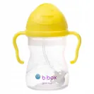 B.BOX BIDON KUBEK Z OBCIĄŻONĄ SŁOMKĄ RURKĄ DLA DZIECI 240ml cytrynowy