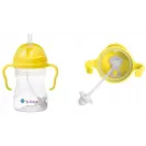 B.BOX BIDON KUBEK Z OBCIĄŻONĄ SŁOMKĄ RURKĄ DLA DZIECI 240ml cytrynowy