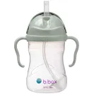 B.BOX BIDON KUBEK Z OBCIĄŻONĄ SŁOMKĄ RURKĄ DLA DZIECI 240ml szałwiowy sage