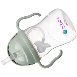 B.BOX BIDON KUBEK Z OBCIĄŻONĄ SŁOMKĄ RURKĄ DLA DZIECI 240ml szałwiowy sage B.BOX BIDON KUBEK Z OBCIĄŻONĄ SŁOMKĄ RURKĄ DLA DZIECI 240ml szałwiowy sage