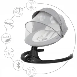 Kidwell bujaczek LUXI Dark Melange black Kidwell bujaczek LUXI Dark Melange black