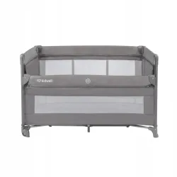 Łóżeczko turystyczne dwupoziomowe Kidwell Blissy Lift opuszczany bok szary
