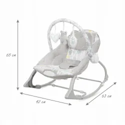 Kidwell Leżaczek bujaczek wibracje Pino +zabawki Forest
