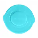 Talerzyk Twistshake niebieski z podziałką i pokrywką