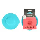 Talerzyk Twistshake niebieski z podziałką i pokrywką