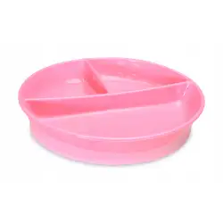 Twistshake  Talerz z podziałką i pokrywką pink Twistshake  Talerz z podziałką i pokrywką pink