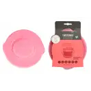 Twistshake  Talerz z podziałką i pokrywką pink