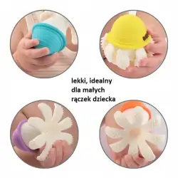 Gryzak ortodontyczny Mombella silikon ośmiornica light blue