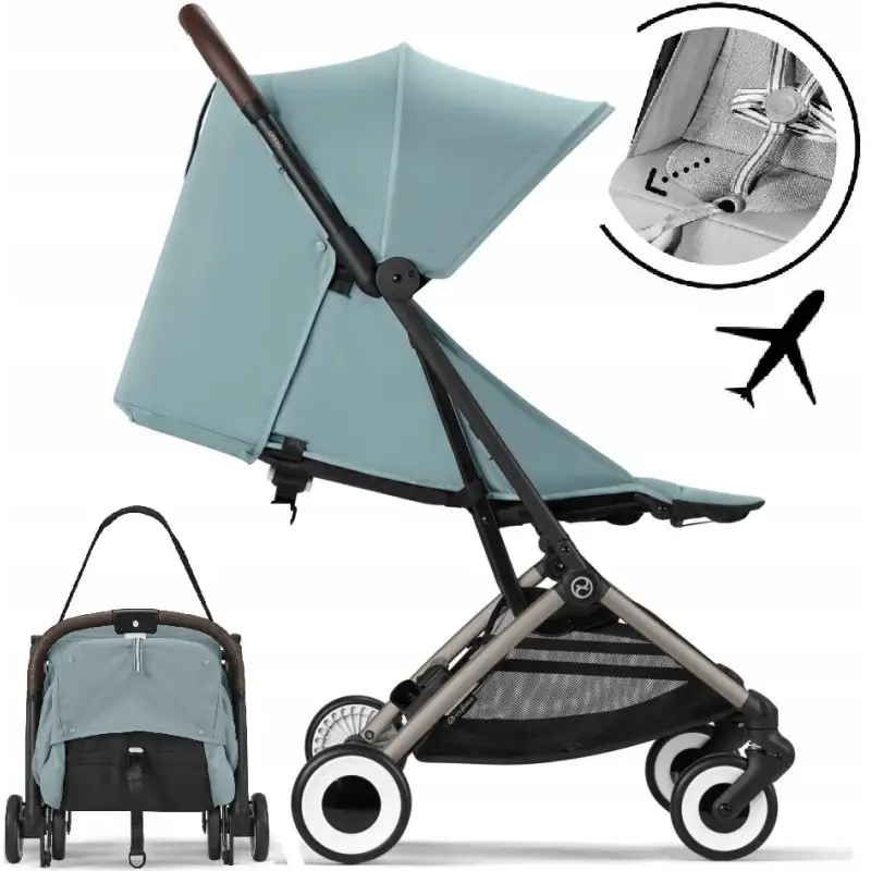 CYBEX ORFEO '25 lekki 6,3 kg wóz do sam Lie-Flat (tpe) Stormy Blue