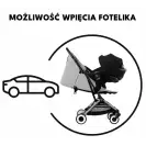 CYBEX ORFEO '25 lekki 6,3 kg wóz do sam Lie-Flat (tpe) Stormy Blue