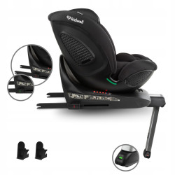 FOTELIK SAMOCHODOWY Kidwell GoCar CZARNY i-SIZE 40-135 cm ISOFIX Obrotowy FOTELIK SAMOCHODOWY Kidwell GoCar CZARNY i-SIZE 40-135 cm ISOFIX Obrotowy