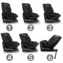 FOTELIK SAMOCHODOWY Kidwell GoCar CZARNY i-SIZE 40-135 cm ISOFIX Obrotowy
