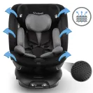 FOTELIK SAMOCHODOWY Kidwell GoCar CZARNY-SZARY i-SIZE 360 ISOFIX Obrotowy