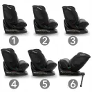 FOTELIK SAMOCHODOWY Kidwell GoCar CZARNY-SZARY i-SIZE 360 ISOFIX Obrotowy