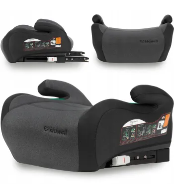 FOTELIK SAMOCHODOWY PODSTAWKA i-SIZE ISOFIX 15-36kg KIDWELL OVAN Black/Gray