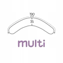 Poduszka wielofunkcyjna Ceba baby Cebuszka PHYSIO Multi Brown Leaves