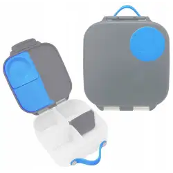 B.BOX MINI LUNCHBOX ŚNIADANIÓWKA Z PRZEGRÓDKAMI Blue Slate