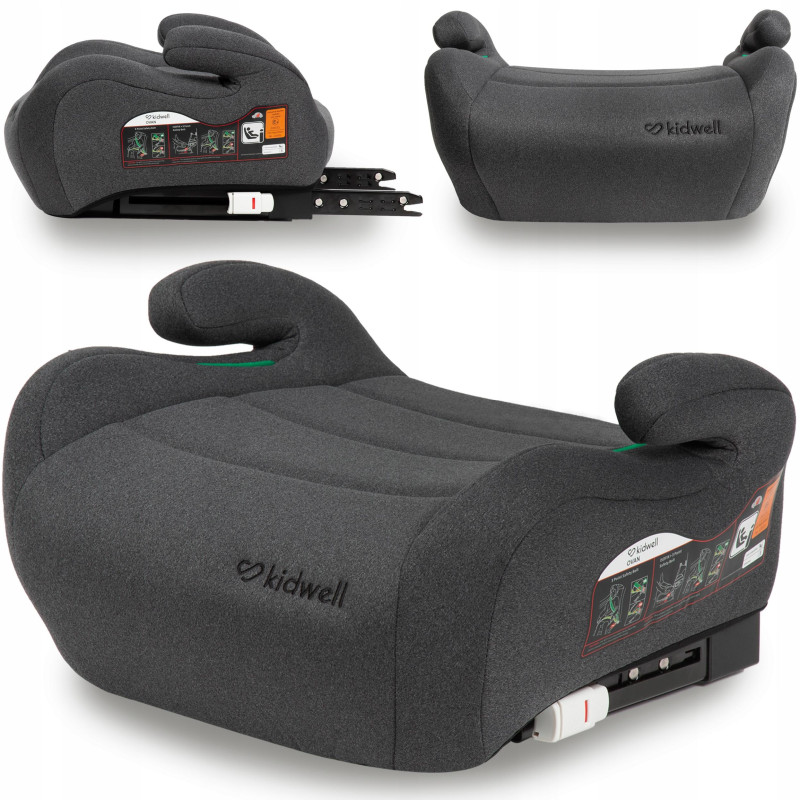 FOTELIK SAMOCHODOWY PODSTAWKA i-SIZE ISOFIX 15-36kg KIDWELL OVAN Gray
