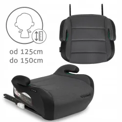 FOTELIK SAMOCHODOWY PODSTAWKA i-SIZE ISOFIX 15-36kg KIDWELL OVAN Black/Gray FOTELIK SAMOCHODOWY PODSTAWKA i-SIZE ISOFIX 15-36kg KIDWELL OVAN Black/Gray