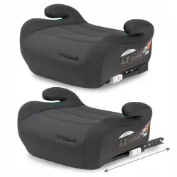 FOTELIK SAMOCHODOWY PODSTAWKA i-SIZE ISOFIX 15-36kg KIDWELL OVAN Gray