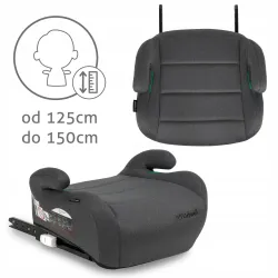 FOTELIK SAMOCHODOWY PODSTAWKA i-SIZE ISOFIX 15-36kg KIDWELL OVAN Gray