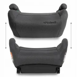 FOTELIK SAMOCHODOWY PODSTAWKA i-SIZE ISOFIX 15-36kg KIDWELL OVAN Gray