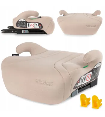 FOTELIK SAMOCHODOWY PODSTAWKA i-SIZE ISOFIX 15-36kg KIDWELL BONO 120-150cm Beige