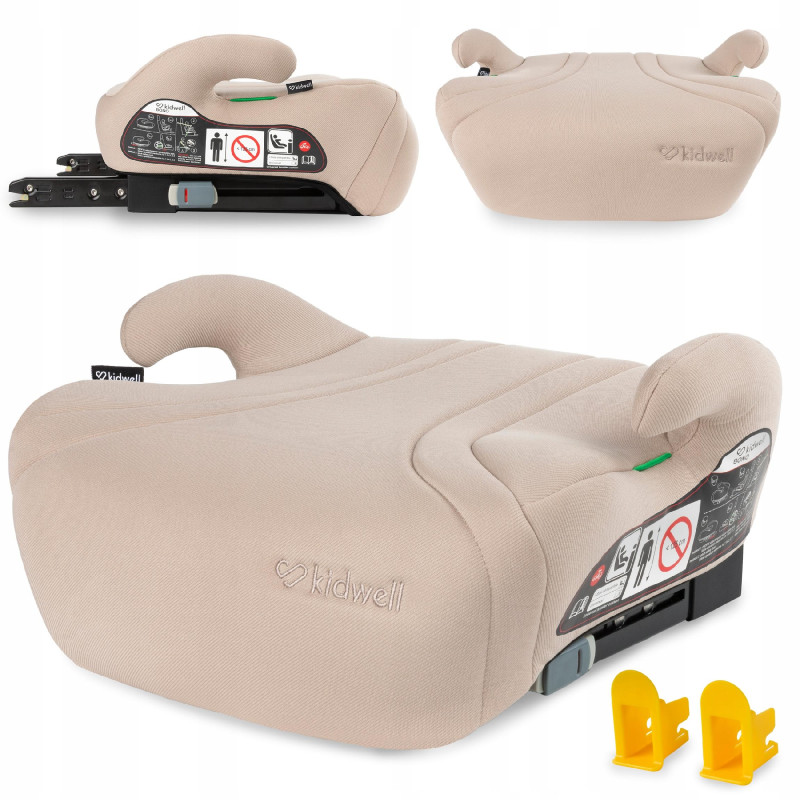 FOTELIK SAMOCHODOWY PODSTAWKA i-SIZE ISOFIX 15-36kg KIDWELL BONO 120-150cm Beige
