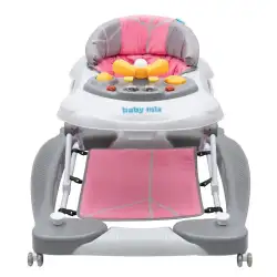 Babymix chodzik kołyska graf/róż