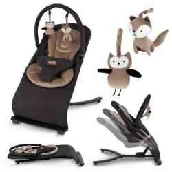 Kidwell leżaczek RUBI Black/Gold ( wooden )