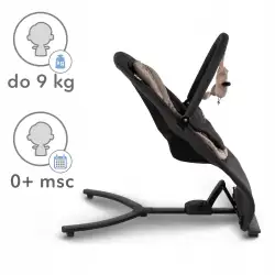 Kidwell leżaczek RUBI Black/Gold ( wooden )